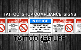 Tattoo Shop Compliance Signs!